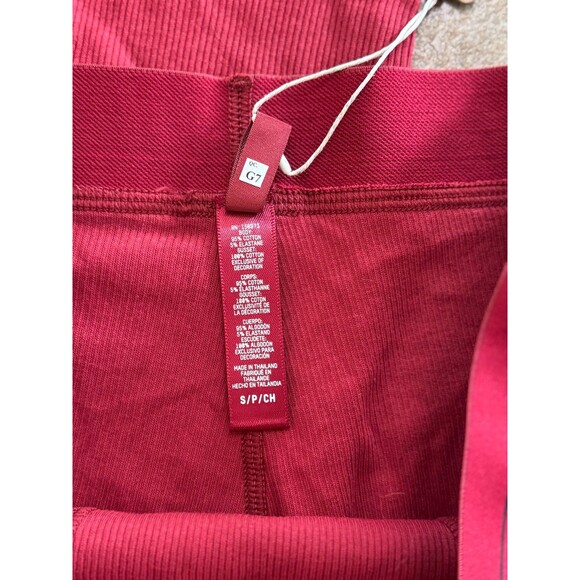 Skims Cotton Rib Leggings Brick Size Small - Picture 10 of 11